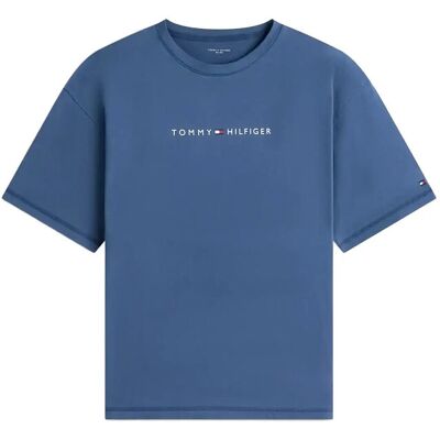 Tommy Hilfiger Ss Logo Tee M AEGEAN SEA M Tommy Hilfiger Ss Logo Tee M AEGEAN SEA M