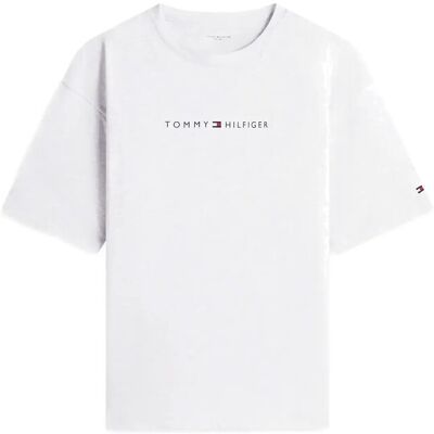Tommy Hilfiger Ss Logo Tee M ICE GREY HEATHER M Tommy Hilfiger Ss Logo Tee M ICE GREY HEATHER M