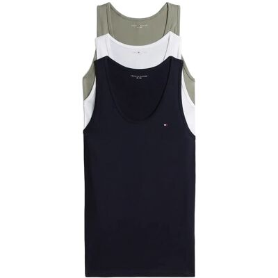 Tommy Hilfiger 3P Tank Top M DES SKY UTL SAGE WHITE M Tommy Hilfiger 3P Tank Top M DES SKY UTL SAGE WHITE M