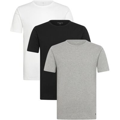 Tommy Hilfiger Stretch Cn Tee Ss 3Pack XL BLACK WHITE GREY HEATHER XL Tommy Hilfiger Stretch Cn Tee Ss 3Pack XL BLACK WHITE GREY HEATHER XL