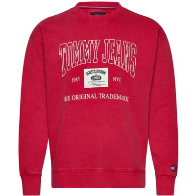 Tommy Jeans Tjm Rlx Archive Crew Ext XS DEEP CRIMSON XS Tommy Jeans Tjm Rlx Archive Crew Ext XS DEEP CRIMSON XS