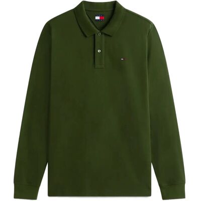 Tommy Jeans Tjm Slim Placket Polo Ls Ext XL KINGSTON GREEN XL Tommy Jeans Tjm Slim Placket Polo Ls Ext XL KINGSTON GREEN XL