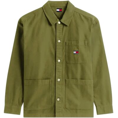 Tommy Jeans Tjm Essential Overshirt Ext XL DARK GREENERY XL Tommy Jeans Tjm Essential Overshirt Ext XL DARK GREENERY XL