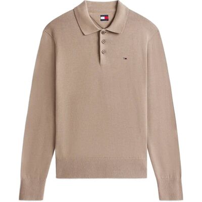 Tommy Jeans Tjm Slim Essential Polo Sweater S IVY MINK S Tommy Jeans Tjm Slim Essential Polo Sweater S IVY MINK S