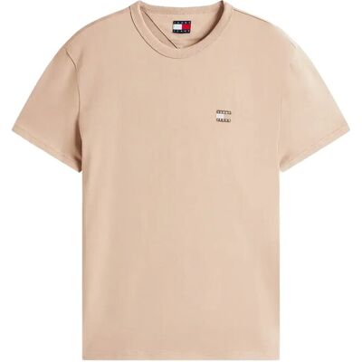 Tommy Jeans Tjm Reg Badge Tee Ext XXL COASTAL TAUPE TONAL XXL Tommy Jeans Tjm Reg Badge Tee Ext XXL COASTAL TAUPE TONAL XXL