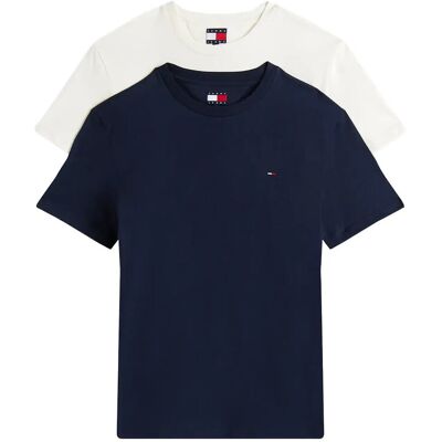 Tommy Jeans Tjm Xslim 2Pack Jersey Tee Ext XXL DARK NIGHT NAVY/ECRU XXL Tommy Jeans Tjm Xslim 2Pack Jersey Tee Ext XXL DARK NIGHT NAVY/ECRU XXL