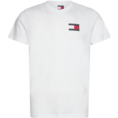 Tommy Jeans Tjm Slim Essential Flag Tee Ext XL WHITE XL Tommy Jeans Tjm Slim Essential Flag Tee Ext XL WHITE XL