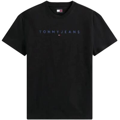 Tommy Jeans Tjm Reg Linear Logo Tee Ext XL BLACK MULTI XL Tommy Jeans Tjm Reg Linear Logo Tee Ext XL BLACK MULTI XL