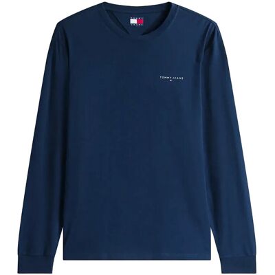 Tommy Jeans Tjm Slim Chest Linear Ls Tee Ext XL DARK BLUE XL Tommy Jeans Tjm Slim Chest Linear Ls Tee Ext XL DARK BLUE XL