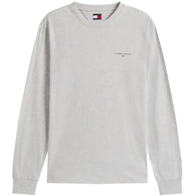 Tommy Jeans Tjm Slim Chest Linear Ls Tee Ext XXXL LT GREY HTR XXXL Tommy Jeans Tjm Slim Chest Linear Ls Tee Ext XXXL LT GREY HTR XXXL