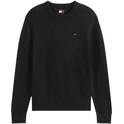 Tommy Jeans Tjm Slim Ess Sweater Ext XXL BLACK XXL Tommy Jeans Tjm Slim Ess Sweater Ext XXL BLACK XXL