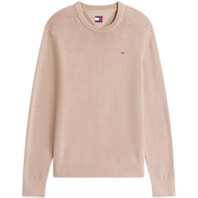 Tommy Jeans Tjm Slim Ess Sweater Ext XXXL COASTAL TAUPE XXXL Tommy Jeans Tjm Slim Ess Sweater Ext XXXL COASTAL TAUPE XXXL