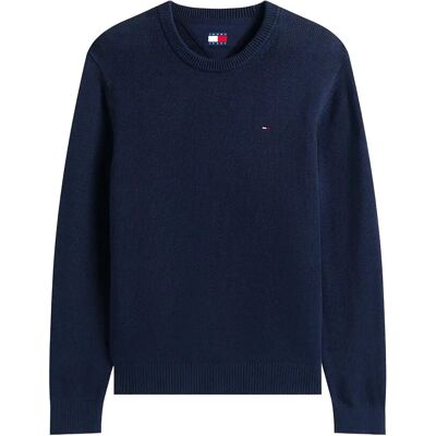 Tommy Jeans Tjm Slim Ess Sweater Ext XXXL DARK NIGHT NAVY XXXL Tommy Jeans Tjm Slim Ess Sweater Ext XXXL DARK NIGHT NAVY XXXL