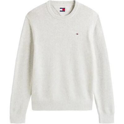 Tommy Jeans Tjm Slim Ess Sweater Ext XL LT GREY HTR XL Tommy Jeans Tjm Slim Ess Sweater Ext XL LT GREY HTR XL