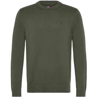 Tommy Jeans Tjm Slim Ess Sweater Ext XL PEWTER GREEN XL Tommy Jeans Tjm Slim Ess Sweater Ext XL PEWTER GREEN XL