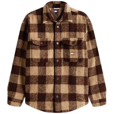 Tommy Jeans Tjm Check Overshirt Ext XXL RICH BROWN / BUFFALO CHECK XXL Tommy Jeans Tjm Check Overshirt Ext XXL RICH BROWN / BUFFALO CHECK XXL
