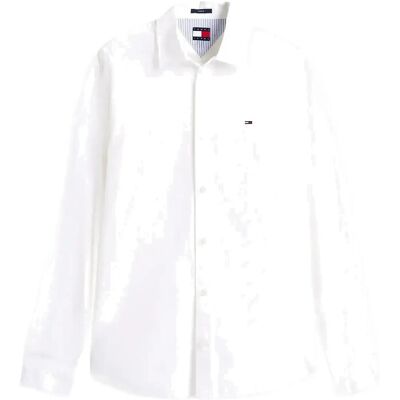 Tommy Jeans Tjm Reg Poplin Shirt XL ECRU XL Tommy Jeans Tjm Reg Poplin Shirt XL ECRU XL