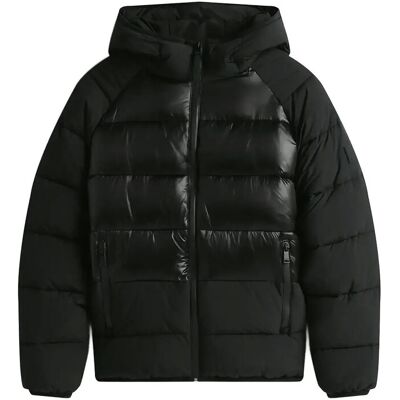 Tommy Jeans Tjm Hooded Gloss Matt Puffer Ext XS BLACK XS Tommy Jeans Tjm Hooded Gloss Matt Puffer Ext XS BLACK XS