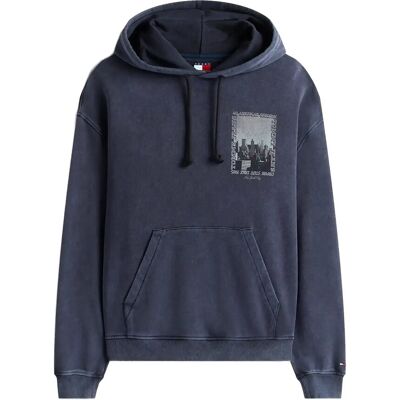 Tommy Jeans Tjm 90S Wshd Photo City Hood Ext XL BLACK XL Tommy Jeans Tjm 90S Wshd Photo City Hood Ext XL BLACK XL