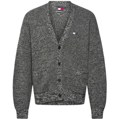 Tommy Jeans Tjm Rlx Badge Multi Twist Cardi XL BLACK XL Tommy Jeans Tjm Rlx Badge Multi Twist Cardi XL BLACK XL