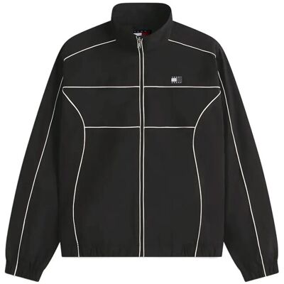 Tommy Jeans Tjm Piping Detail Flag Jacket L BLACK L Tommy Jeans Tjm Piping Detail Flag Jacket L BLACK L