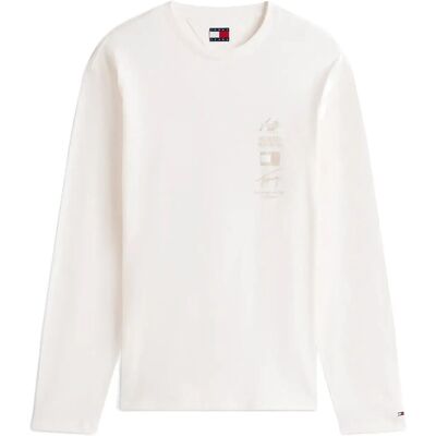 Tommy Jeans Tjm Rlx Peaks Ls Tee XL ANCIENT WHITE XL Tommy Jeans Tjm Rlx Peaks Ls Tee XL ANCIENT WHITE XL