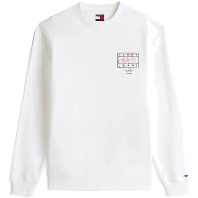Tommy Jeans Tjm Reg Entry Dna Play Crew Ext XL ECRU XL Tommy Jeans Tjm Reg Entry Dna Play Crew Ext XL ECRU XL