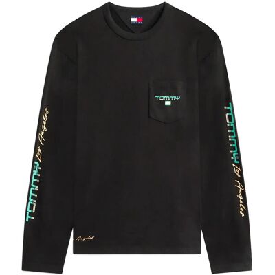 Tommy Jeans Tjm Rlx La Ls Tee XL BLACK XL Tommy Jeans Tjm Rlx La Ls Tee XL BLACK XL