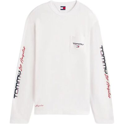Tommy Jeans Tjm Rlx La Ls Tee XL ECRU XL Tommy Jeans Tjm Rlx La Ls Tee XL ECRU XL