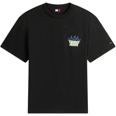 Tommy Jeans Tjm Rlx Bubble Flame Ss Tee XL BLACK XL Tommy Jeans Tjm Rlx Bubble Flame Ss Tee XL BLACK XL