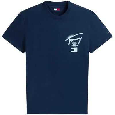 Tommy Jeans Tjm Reg City Sign Ss Tee Ext XL DARK NIGHT NAVY XL Tommy Jeans Tjm Reg City Sign Ss Tee Ext XL DARK NIGHT NAVY XL