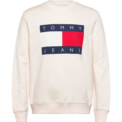 Tommy Jeans Tjm Reg Big Flag Cneck Ext XL ANCIENT WHITE XL Tommy Jeans Tjm Reg Big Flag Cneck Ext XL ANCIENT WHITE XL