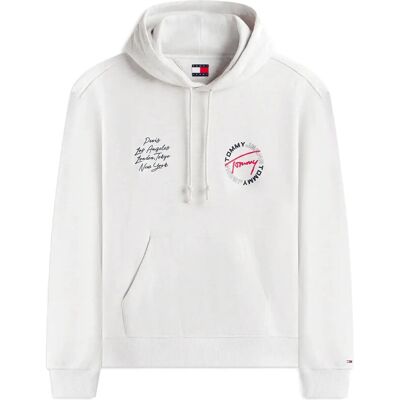 Tommy Jeans Tjm Rlx Dna Play Hoodie XL ICE GREY HEATHER XL Tommy Jeans Tjm Rlx Dna Play Hoodie XL ICE GREY HEATHER XL