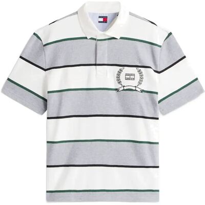 Tommy Jeans Tjm Rlx Ss Stripe Ss Rugby Ext XL GREY HTR STRIPE XL Tommy Jeans Tjm Rlx Ss Stripe Ss Rugby Ext XL GREY HTR STRIPE XL
