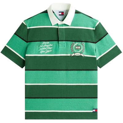 Tommy Jeans Tjm Rlx Ss Stripe Ss Rugby Ext XL SHADOW PINE STRIPE XL Tommy Jeans Tjm Rlx Ss Stripe Ss Rugby Ext XL SHADOW PINE STRIPE XL