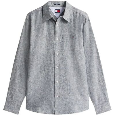 Tommy Jeans Tjm Reg Linen Blend Shirt Ext XL DARK NIGHT NAVY XL Tommy Jeans Tjm Reg Linen Blend Shirt Ext XL DARK NIGHT NAVY XL