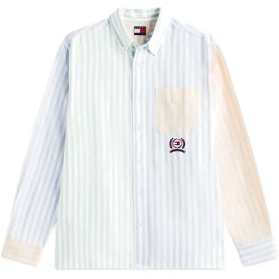 Tommy Jeans Tjm Rlx Oxford Fun Stripe Shirt XL BLUE TWILIGHT MULTI XL Tommy Jeans Tjm Rlx Oxford Fun Stripe Shirt XL BLUE TWILIGHT MULTI XL