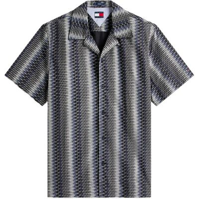 Tommy Jeans Tjm Reg Aop Camp Shirt Ext XXL BLACK AOP XXL Tommy Jeans Tjm Reg Aop Camp Shirt Ext XXL BLACK AOP XXL