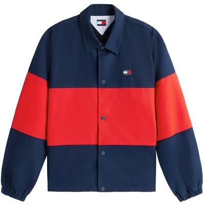 Tommy Jeans Tjm Colorblock Overshirt Ext XL DARK NIGHT NAVY XL Tommy Jeans Tjm Colorblock Overshirt Ext XL DARK NIGHT NAVY XL