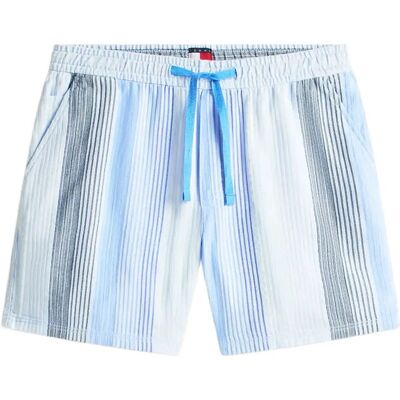Tommy Jeans Tjm Textured Stripe Short Ext XXL SWEET BLUE STRIPES XXL Tommy Jeans Tjm Textured Stripe Short Ext XXL SWEET BLUE STRIPES XXL