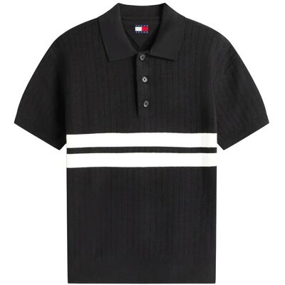 Tommy Jeans Tjm Reg Ss Knitted Polo XL BLACK XL Tommy Jeans Tjm Reg Ss Knitted Polo XL BLACK XL
