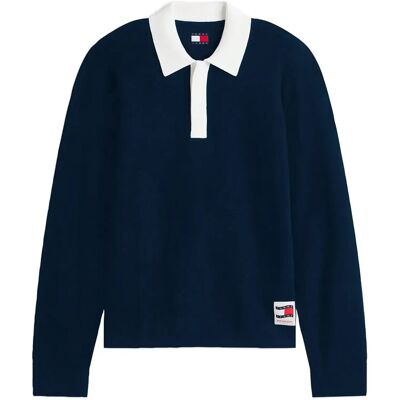 Tommy Jeans Tjm Reg Wvn Lbl Rugby Sweat Ext XL DARK NIGHT NAVY XL Tommy Jeans Tjm Reg Wvn Lbl Rugby Sweat Ext XL DARK NIGHT NAVY XL