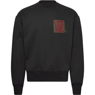 VANS Stretch Stack Crackle Crew M BLACK M VANS Stretch Stack Crackle Crew M BLACK M