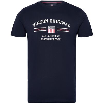 VINSON Vin T-Shirt Matt Men M 19-4020TCX DARK SAPPHIRE M VINSON Vin T-Shirt Matt Men M 19-4020TCX DARK SAPPHIRE M