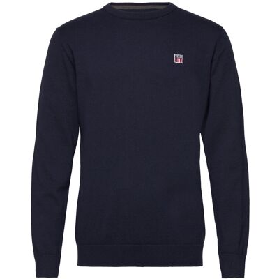 VINSON Julian Reg Cot Vin M Knit XL 19-4020TCX DARK SAPPHIRE XL VINSON Julian Reg Cot Vin M Knit XL 19-4020TCX DARK SAPPHIRE XL