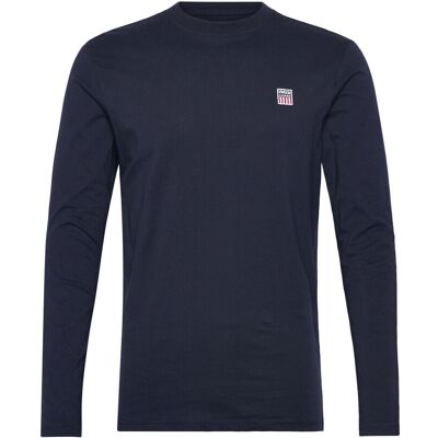 VINSON Shane Reg Cot Vin M Tee Ls XXL 19-4020TCX DARK SAPPHIRE XXL VINSON Shane Reg Cot Vin M Tee Ls XXL 19-4020TCX DARK SAPPHIRE XXL