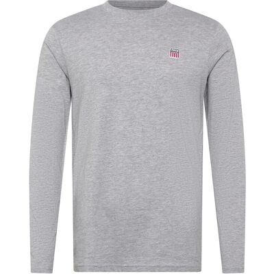 VINSON Shane Reg Cot Vin M Tee Ls M GREY MÉLANGE M VINSON Shane Reg Cot Vin M Tee Ls M GREY MÉLANGE M