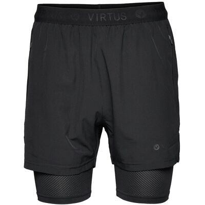 Virtus Dylan M 2-In-1 Stretch Shorts XXL BLACK XXL Virtus Dylan M 2-In-1 Stretch Shorts XXL BLACK XXL