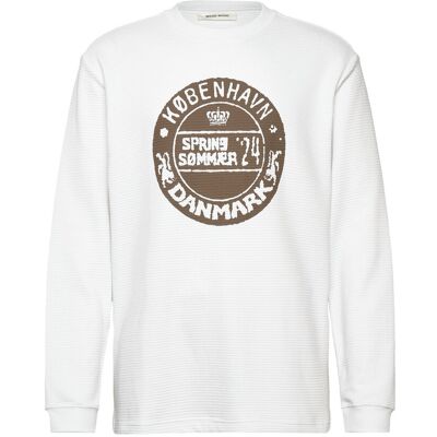 WOOD WOOD Wwherc Waffle Ls T-Shirt S WHITE S WOOD WOOD Wwherc Waffle Ls T-Shirt S WHITE S