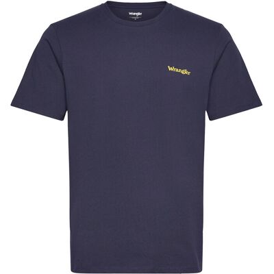 Wrangler Small Logo Tee S NAVY S Wrangler Small Logo Tee S NAVY S